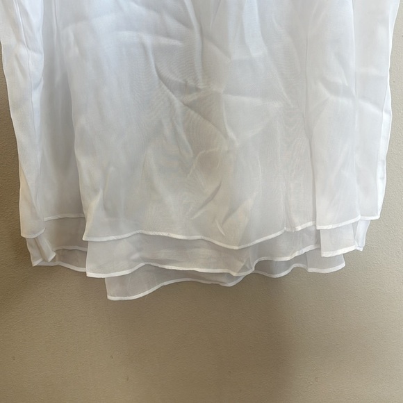 Cristina B Sleeveless Tunic Top Relaxed Fit Pull On White Womens Size XL - Picture 7 of 11